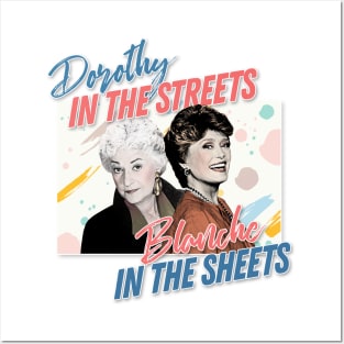 Dorothy In The Streets Blanche In The Sheets #2 ∆ Graphic Design 80s Style Hipster Statement Posters and Art